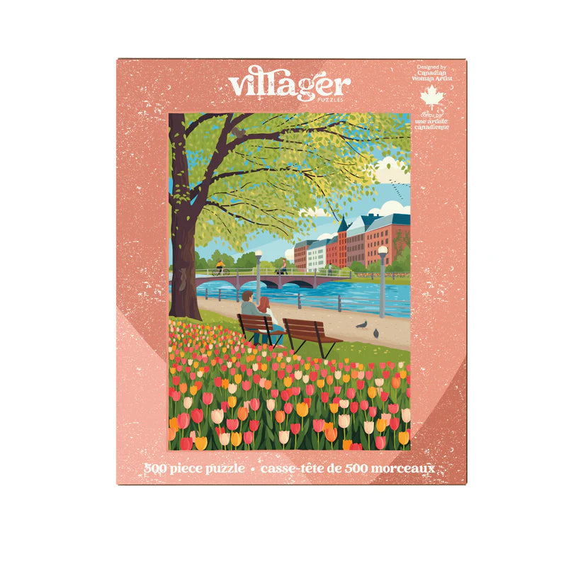Villager Tulip Season, 500 Piece Puzzle