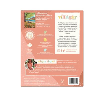 Villager Tulip Season, 500 Piece Puzzle