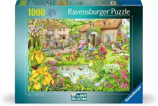 Ravensburger Cosy Café No 3: Valley Cafe Farm, 1000 Piece Puzzle - Imported