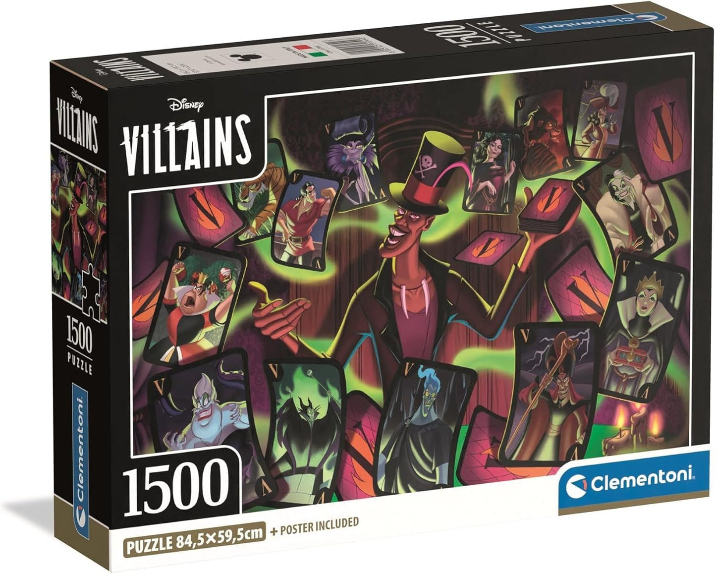 Clementoni Disney Villains, 1500 Piece Puzzle - Imported