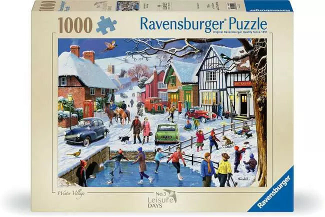 Ravensburger Leisure Days: The Winter Village, 1000 Piece Puzzle - Imported