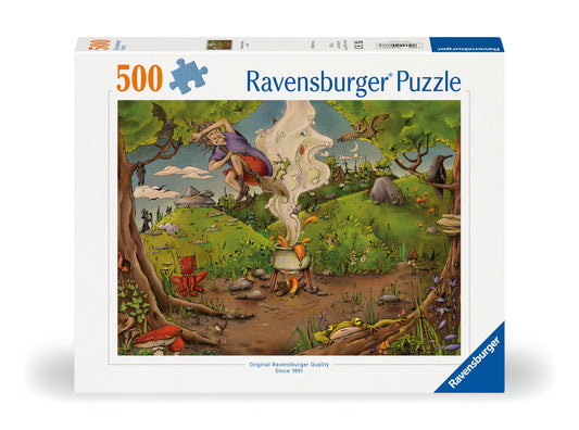 Ravensburger With the Forest Witch, 500 Piece Puzzle - Imported